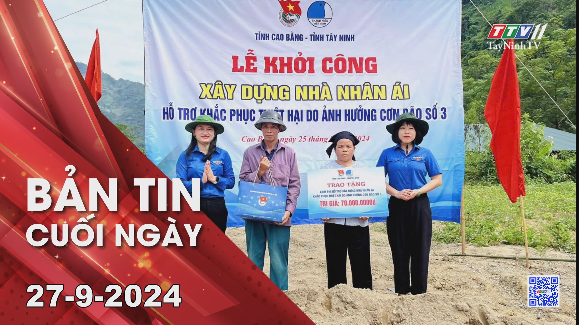 Bản tin cuối ngày 27-9-2024 | Tin tức hôm nay | TayNinhTV